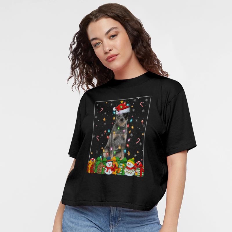 Blue Heeler Dog Christmas Lights