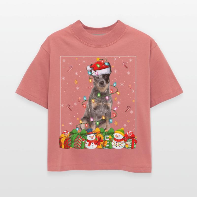 Blue Heeler Dog Christmas Lights