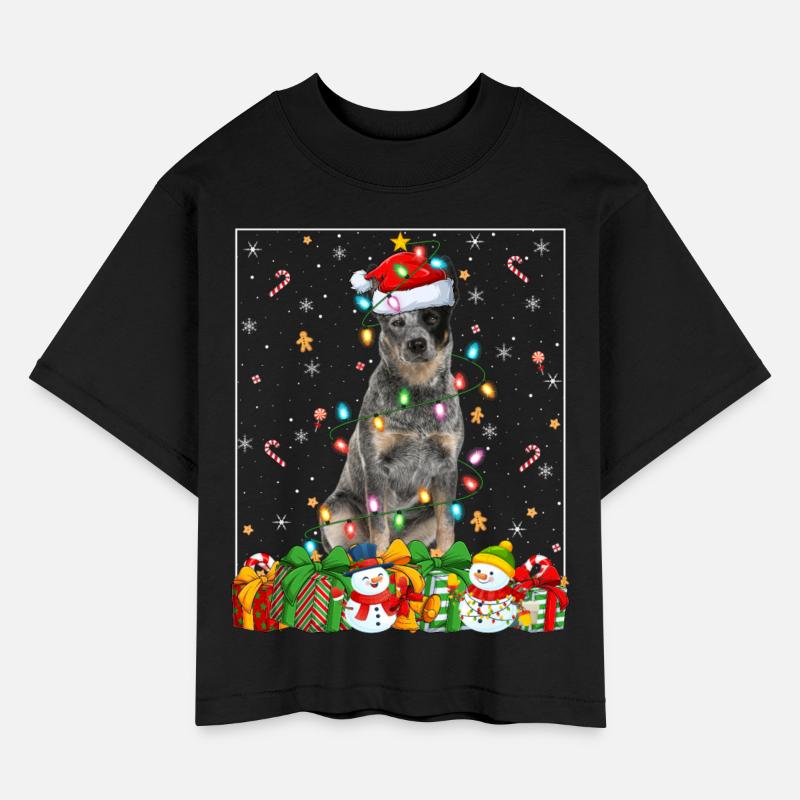 Blue Heeler Dog Christmas Lights