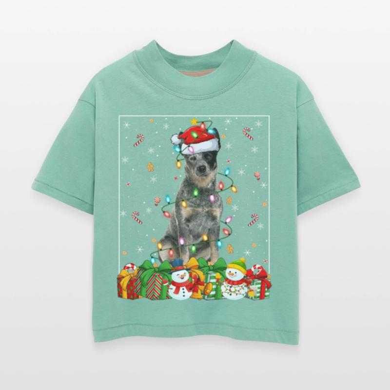 Blue Heeler Dog Christmas Lights