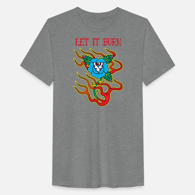 Blue Rose On Fire Let It Burn