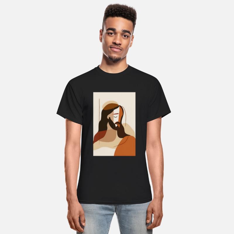 Boho Jesus Wall Art, Rustic Religious Decor,