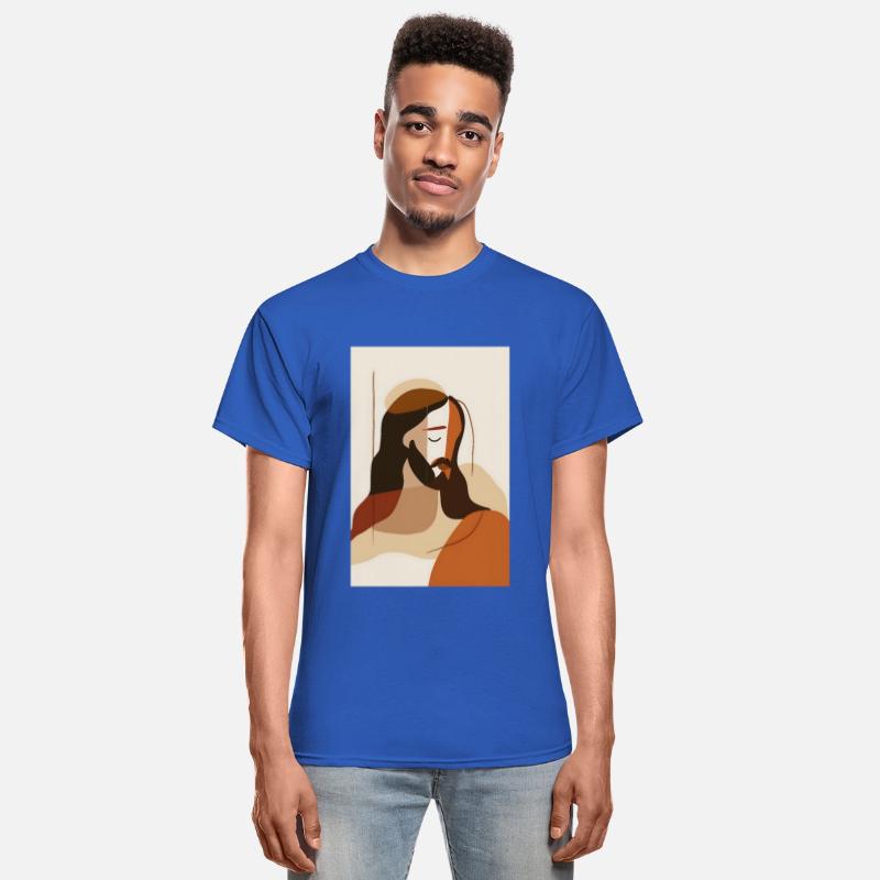 Boho Jesus Wall Art, Rustic Religious Decor,