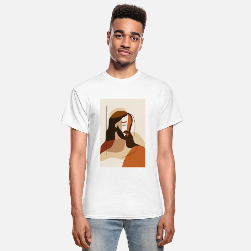 Boho Jesus Wall Art, Rustic Religious Decor,