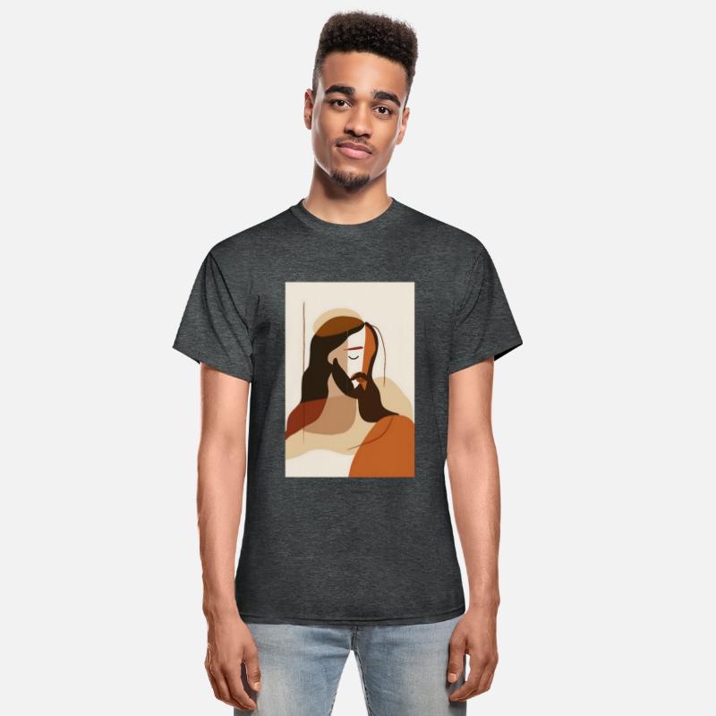 Boho Jesus Wall Art, Rustic Religious Decor,