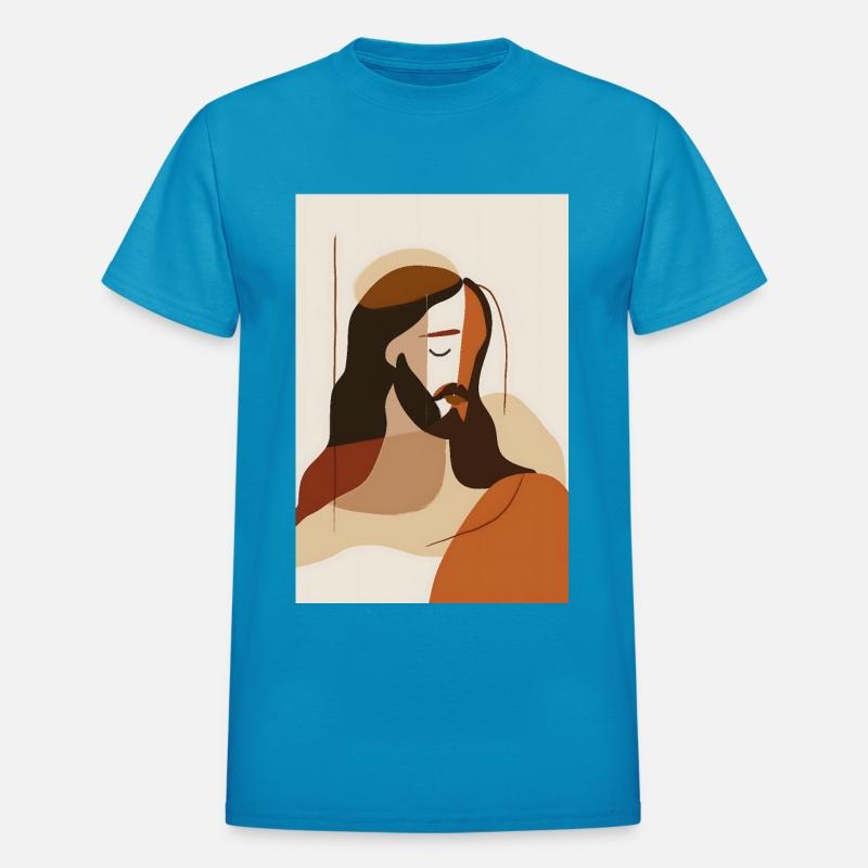 Boho Jesus Wall Art, Rustic Religious Decor,