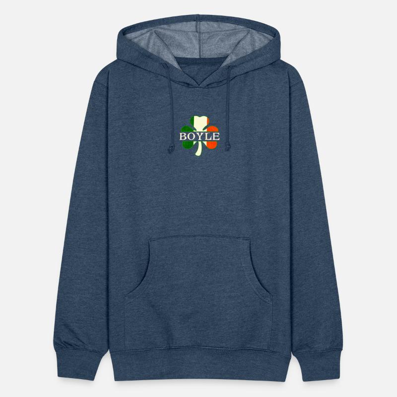Boyle Irish Surname Ireland Flag Shamrock