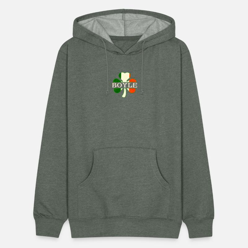 Boyle Irish Surname Ireland Flag Shamrock