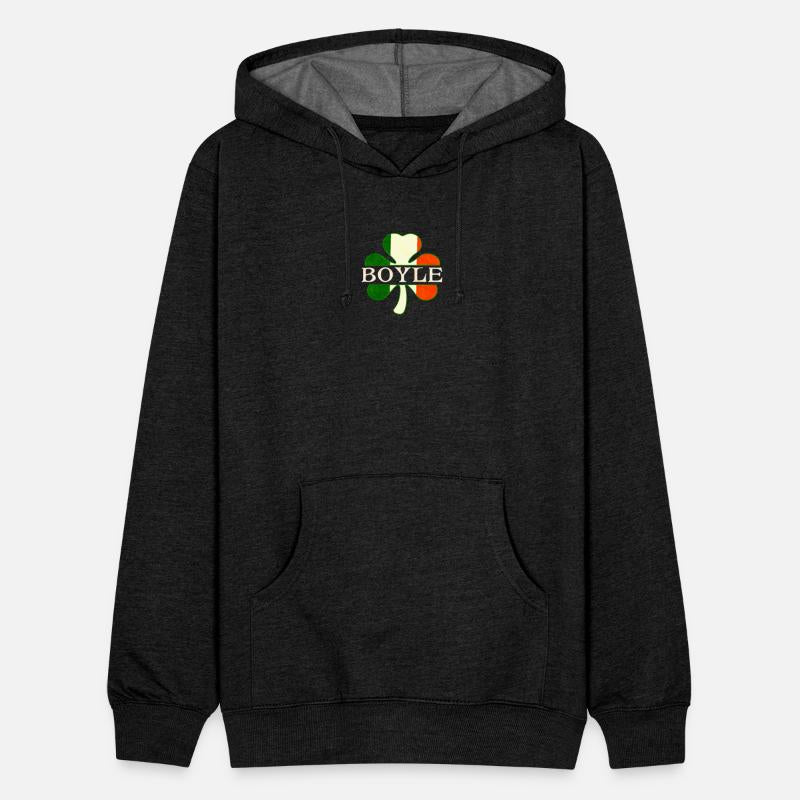 Boyle Irish Surname Ireland Flag Shamrock