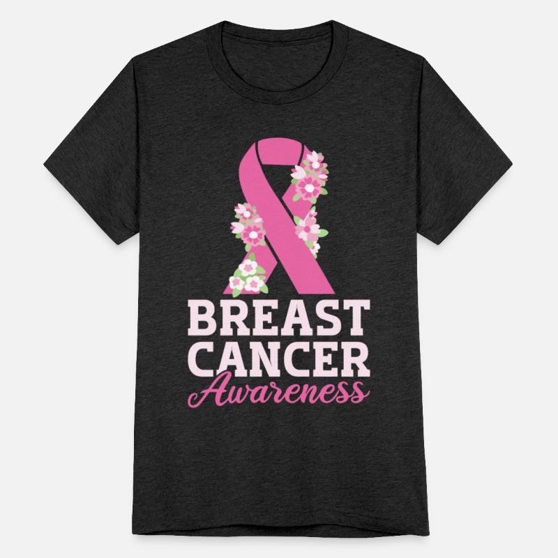 Breast Cancer Awareness Pink Ribbon Flowers