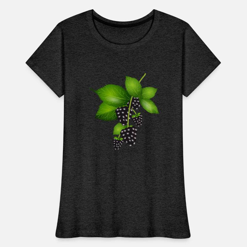 bright dark purple blackberries with leaves