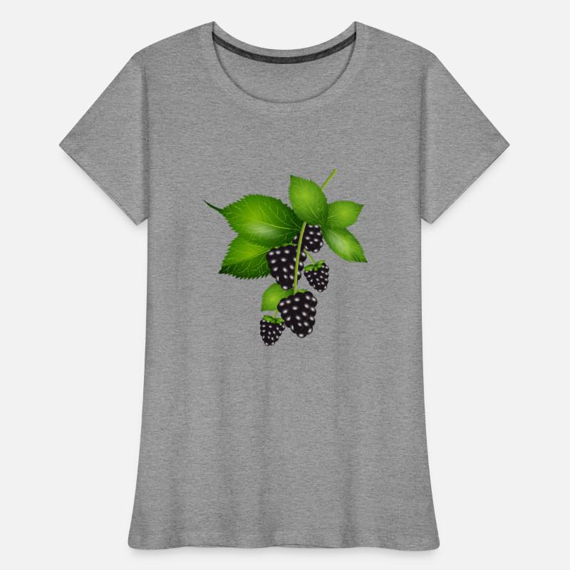 bright dark purple blackberries with leaves