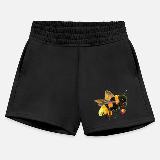 Bumblebee Gathers Nectar & Pollen Illustration