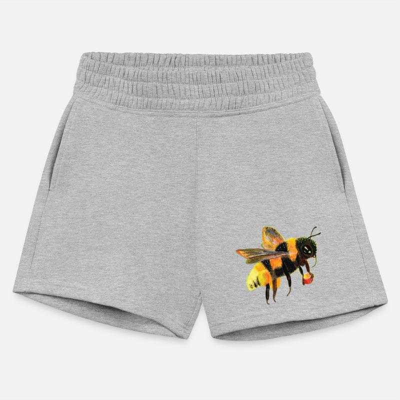 Bumblebee Gathers Nectar & Pollen Illustration