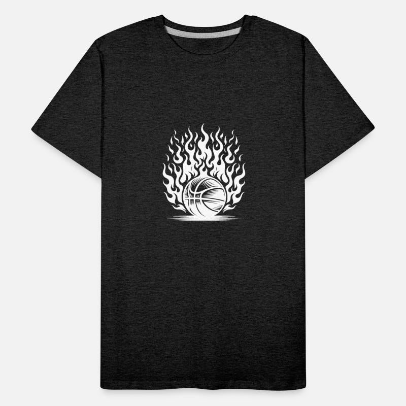 Burning Basketball In Flames And Fire