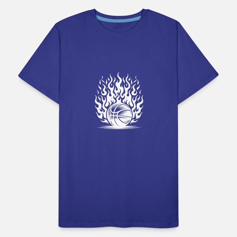 Burning Basketball In Flames And Fire