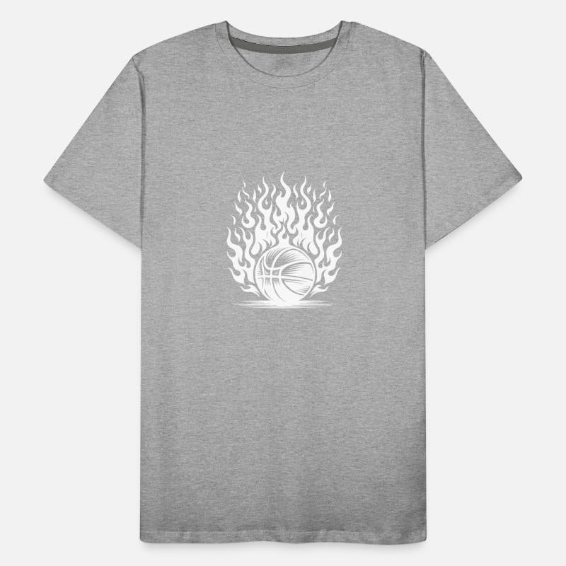 Burning Basketball In Flames And Fire