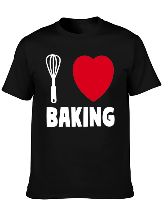 I Love Baking T-Shirt - Whisk & Heart Design