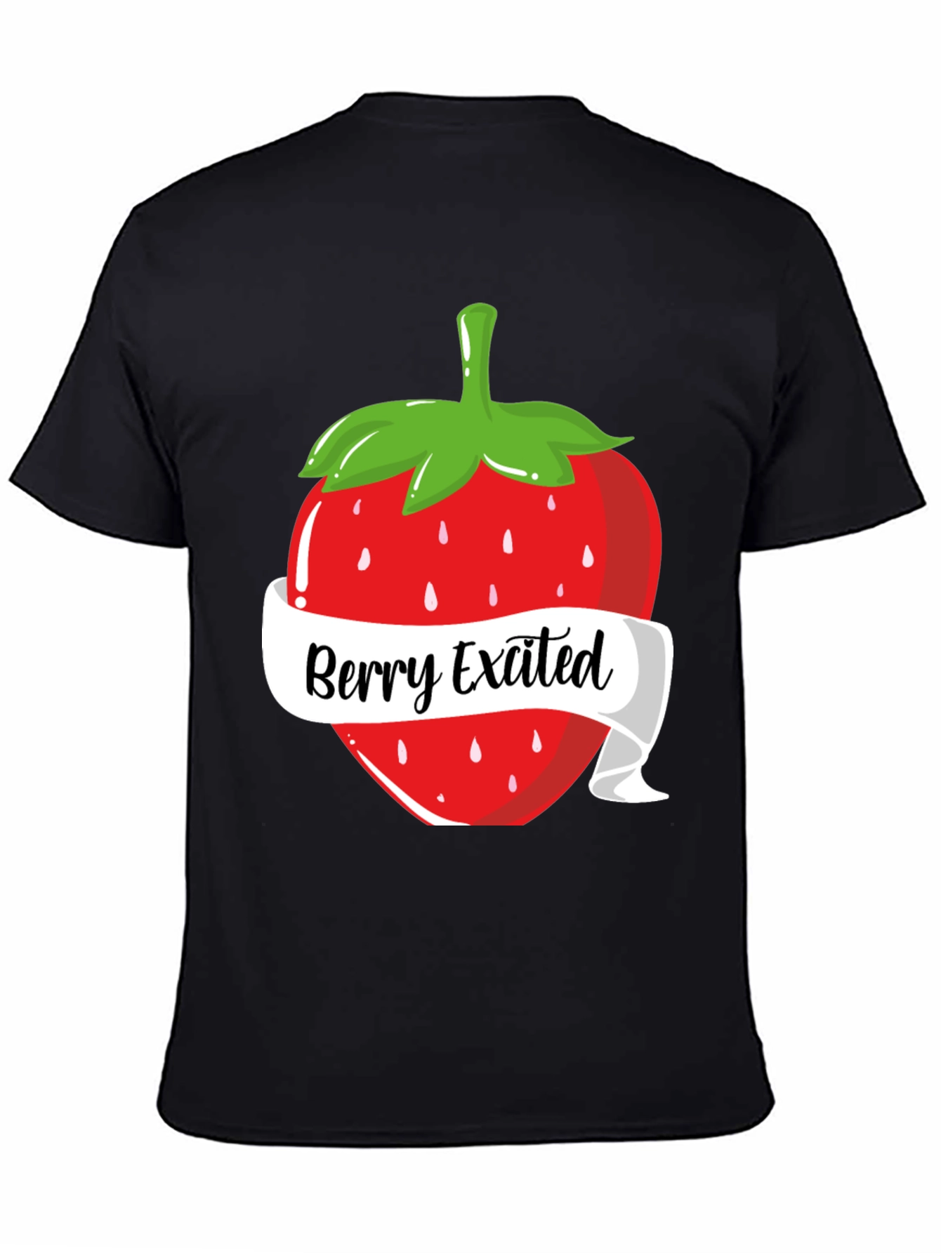 Berry Excited T-Shirt: Fun Strawberry Design