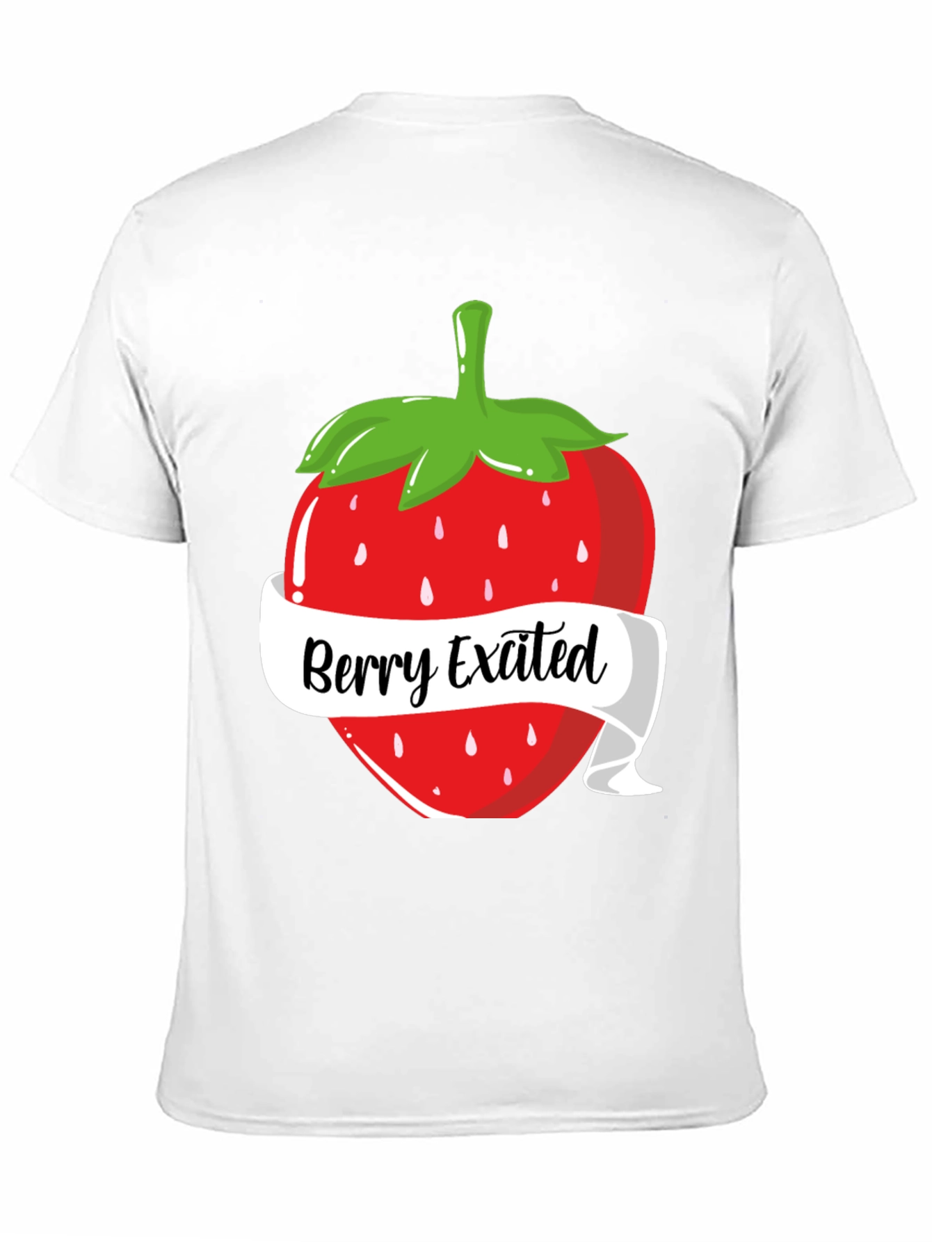 Berry Excited T-Shirt: Fun Strawberry Design