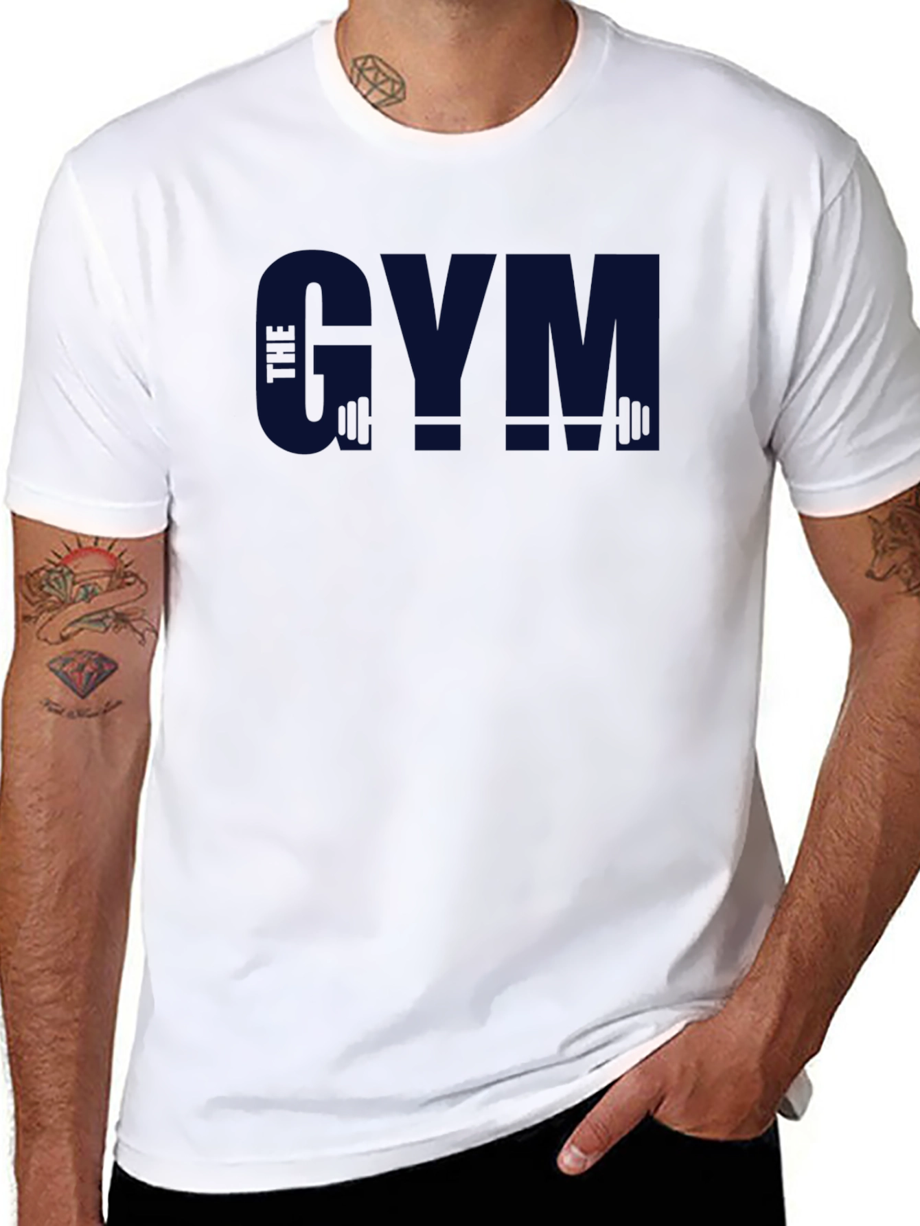 GYM T-Shirt: Mens Black Training Tee