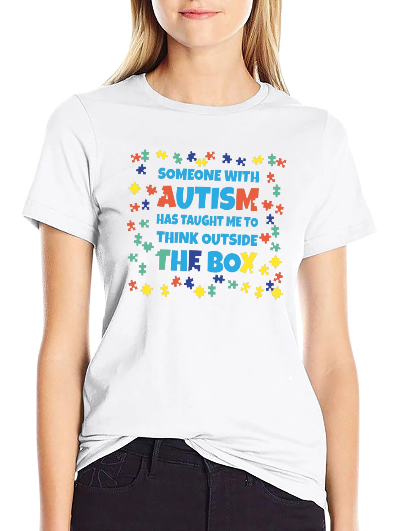 Autism Awareness T-Shirt - Think Outside the Box