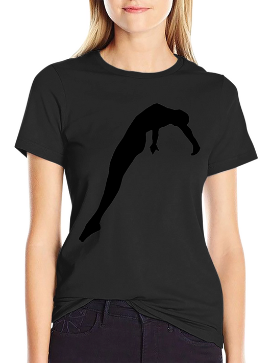 Black Graphic Tee: Silhouette Style