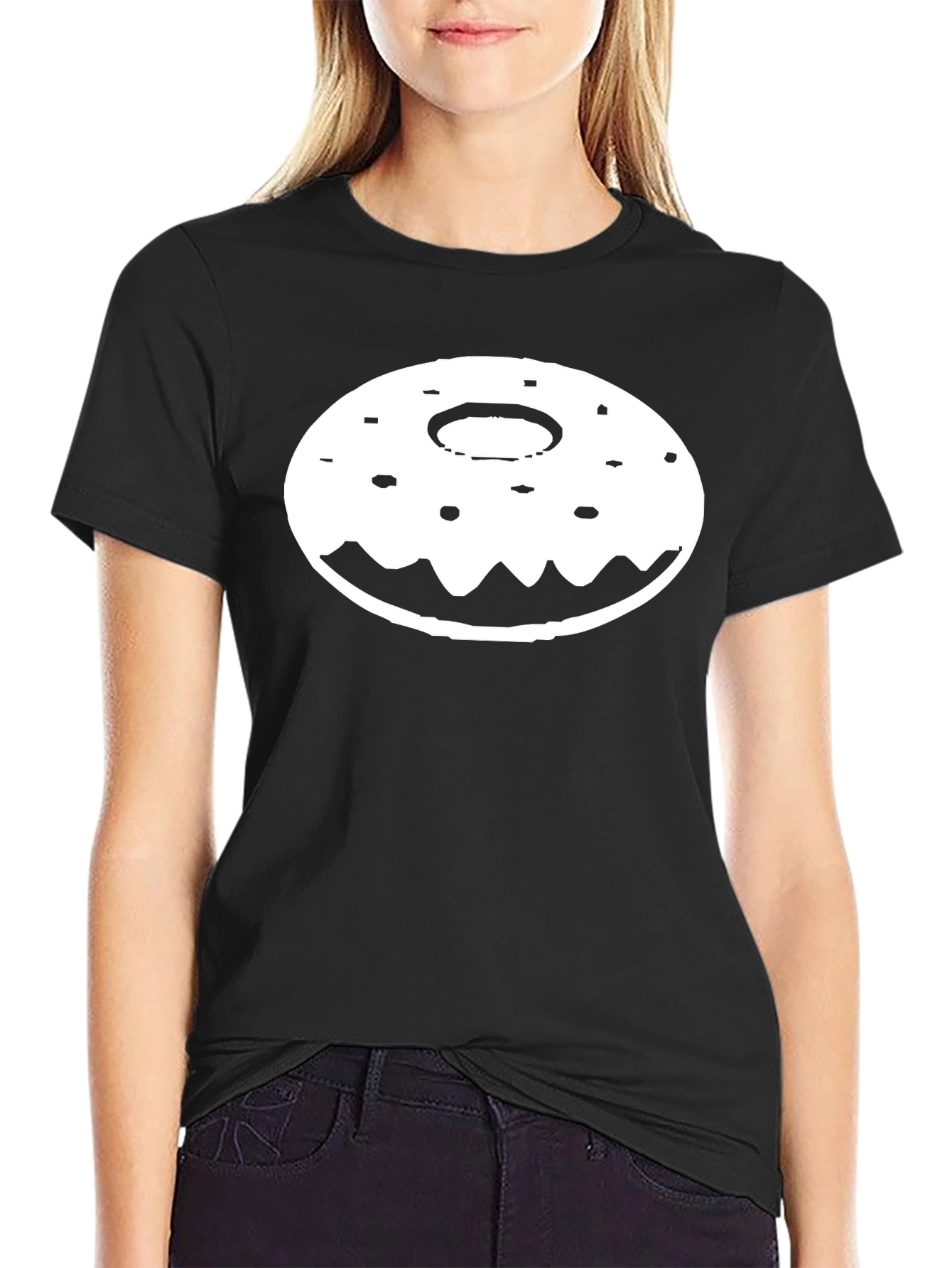 Donut Graphic Tee - Unisex Black T-Shirt