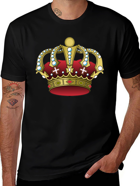 Regal Crown Graphic Tee - Kingly Style