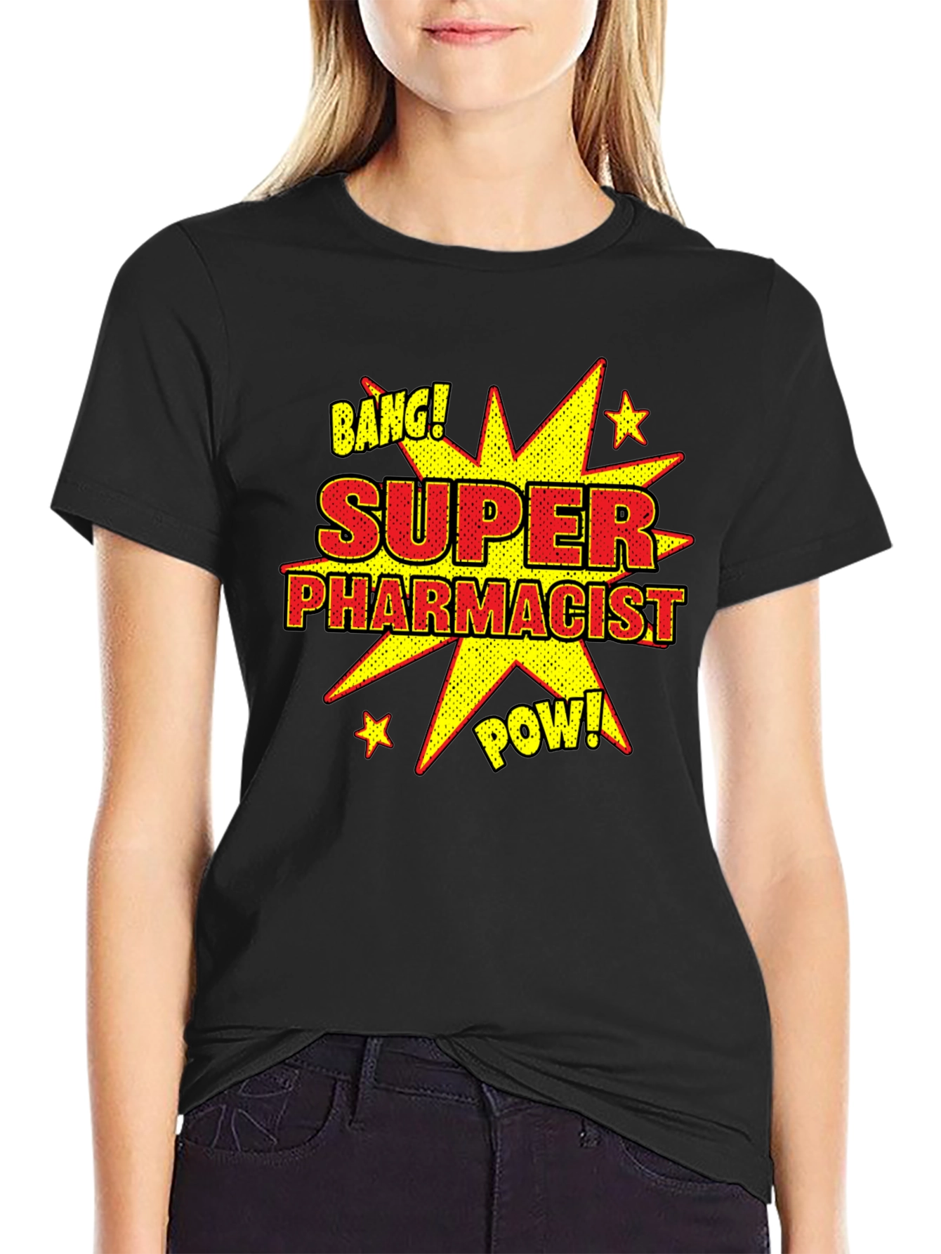 Super Pharmacist Black Graphic T-Shirt