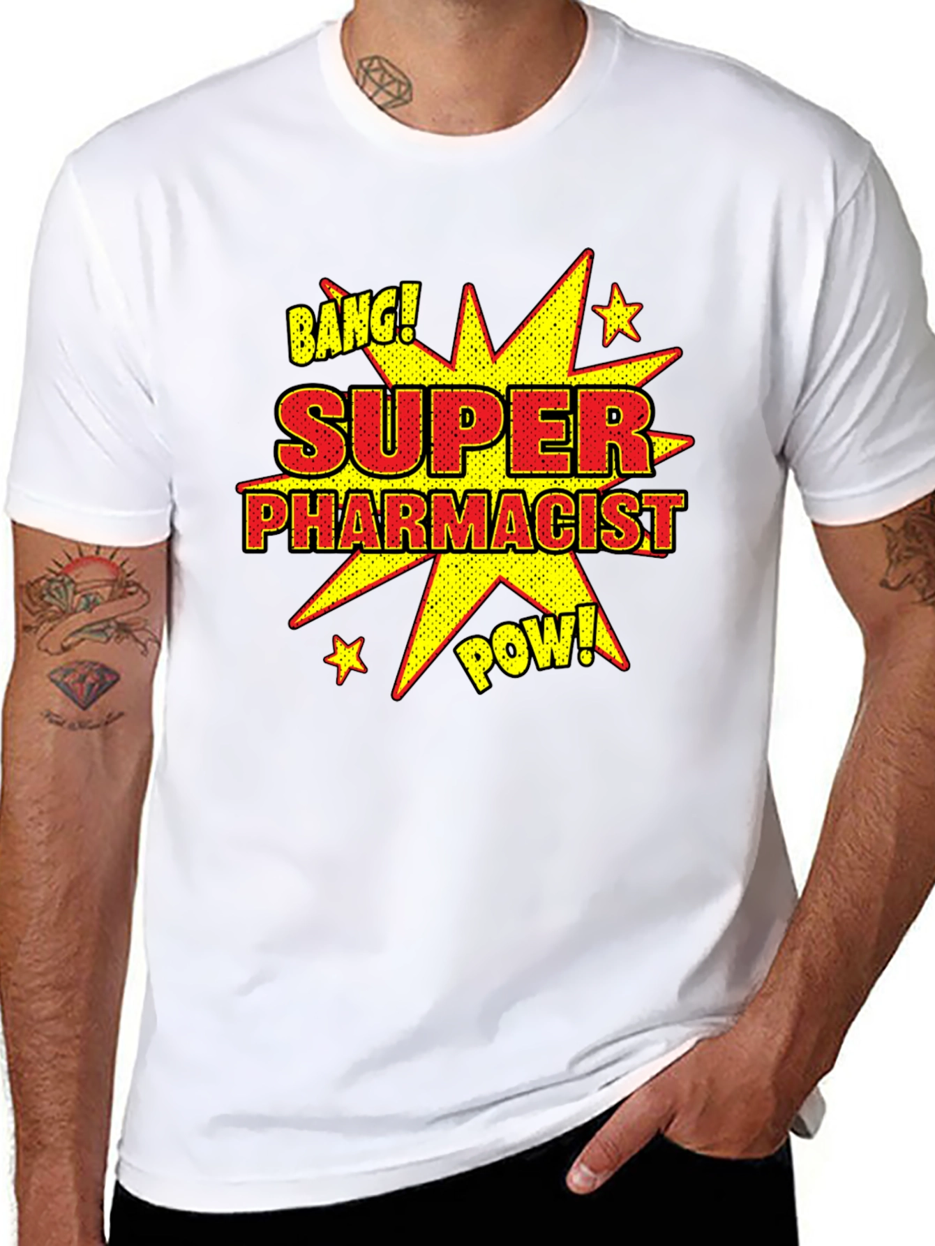 Super Pharmacist Black Graphic T-Shirt