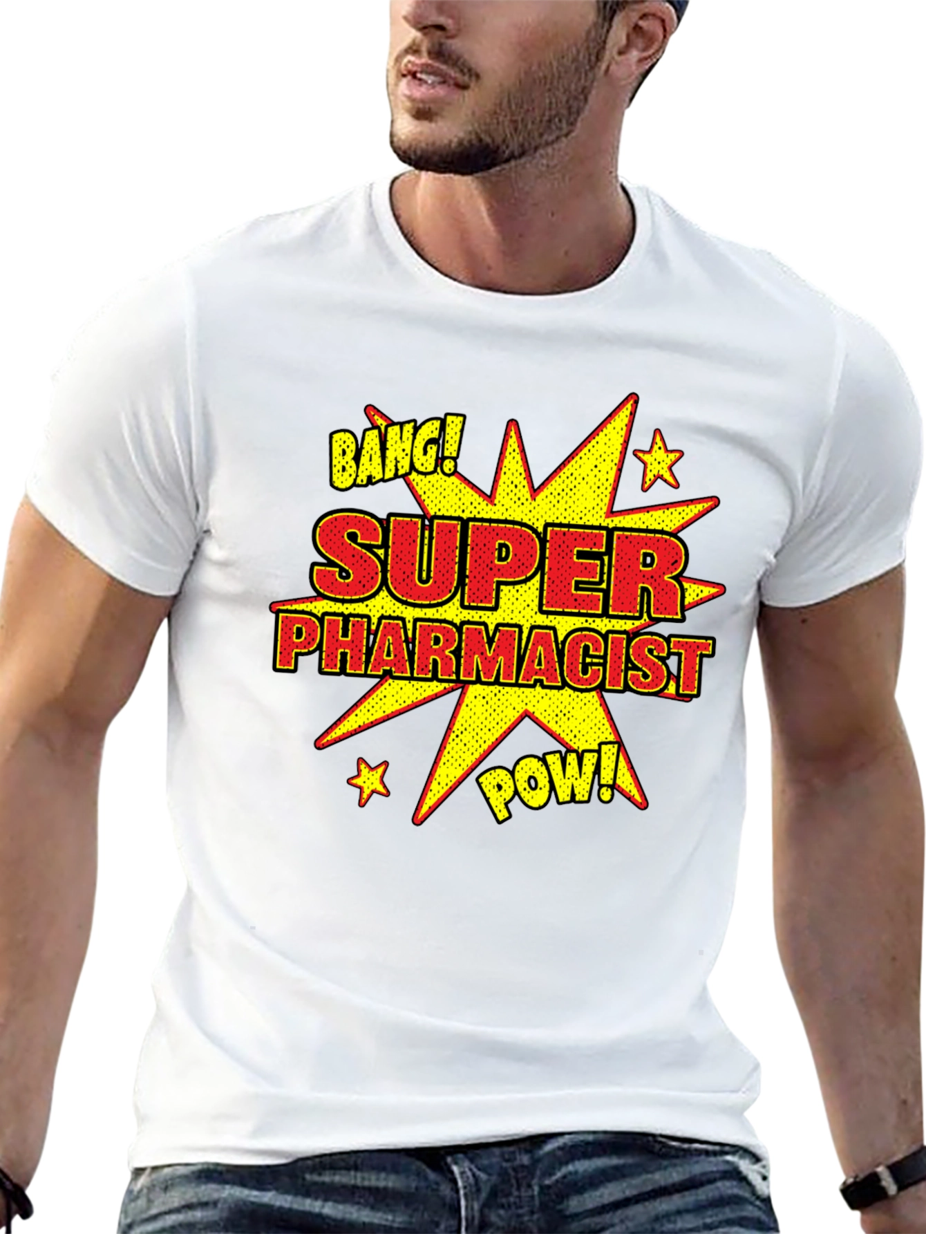 Super Pharmacist Black Graphic T-Shirt
