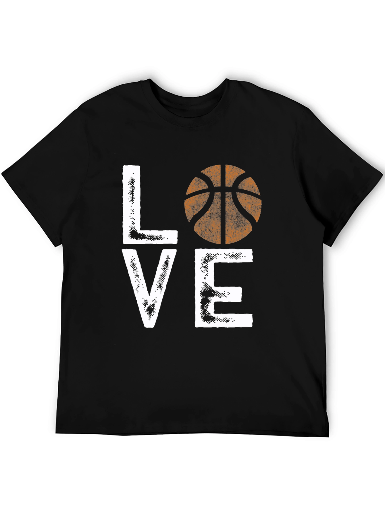 Basketball Love T-Shirt - Graphic Print Tee