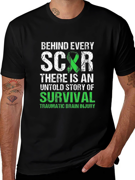 Behind Every Scar: Brain Injury Awareness T-Shirt
