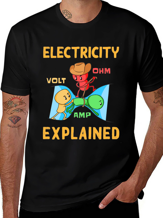 Electricity Explained Graphic T-Shirt