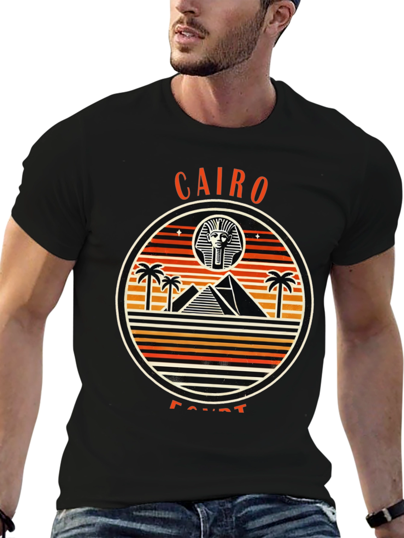Cairo Egypt Graphic Tee - Black T-Shirt