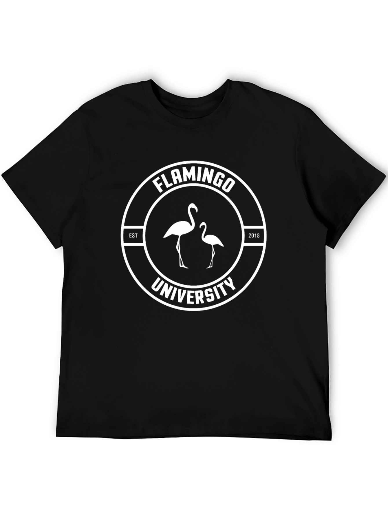 Flamingo University Black T-Shirt