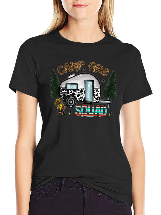 Camp Fire Squad Tee - Camping Adventure Shirt