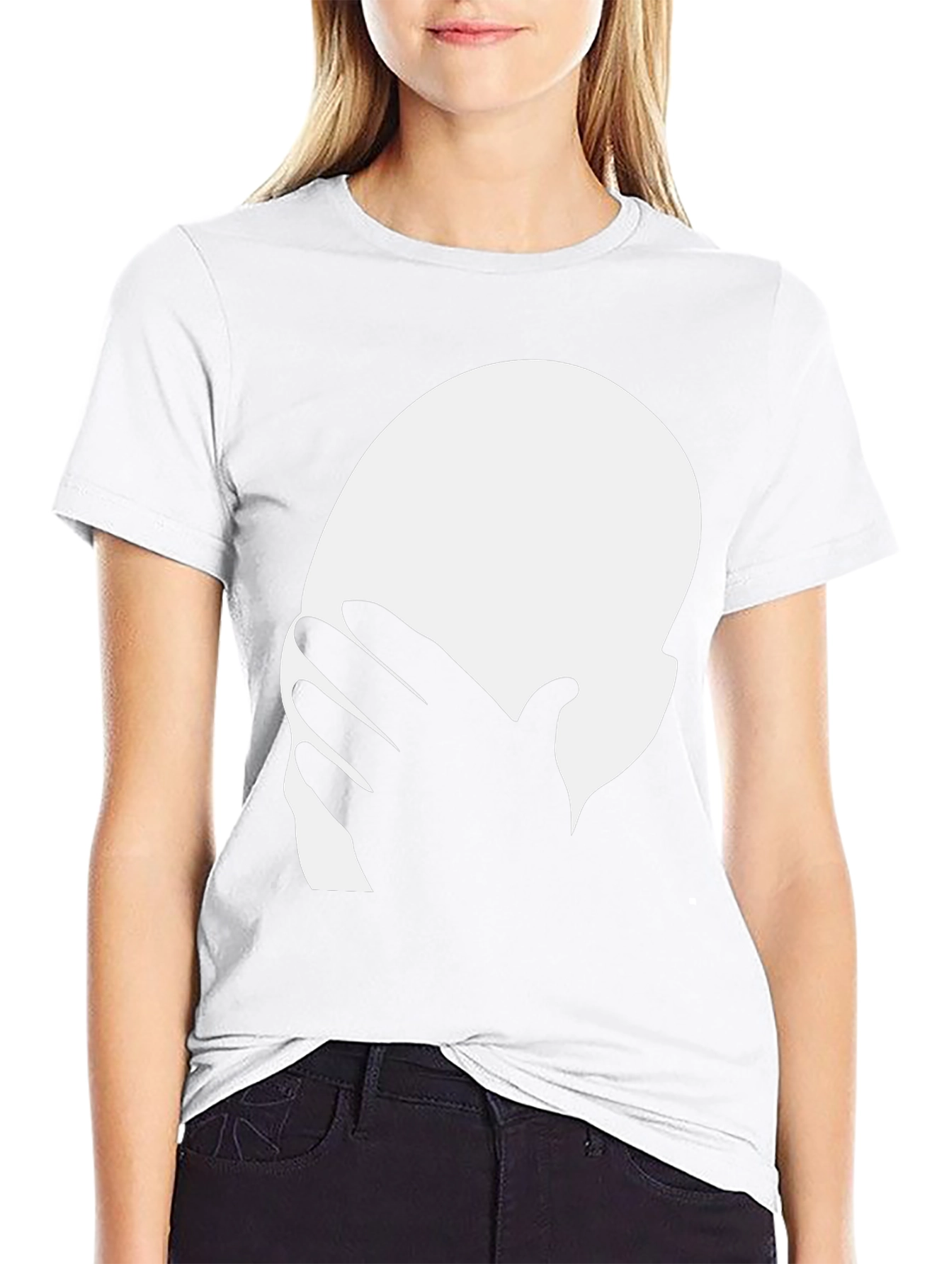 Face Palm Graphic Tee - Black Cotton T-Shirt