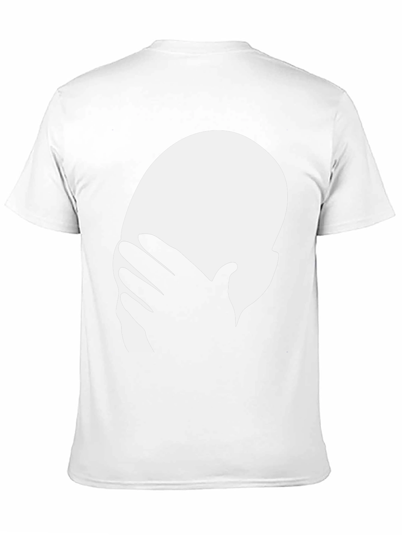 Face Palm Graphic Tee - Black Cotton T-Shirt