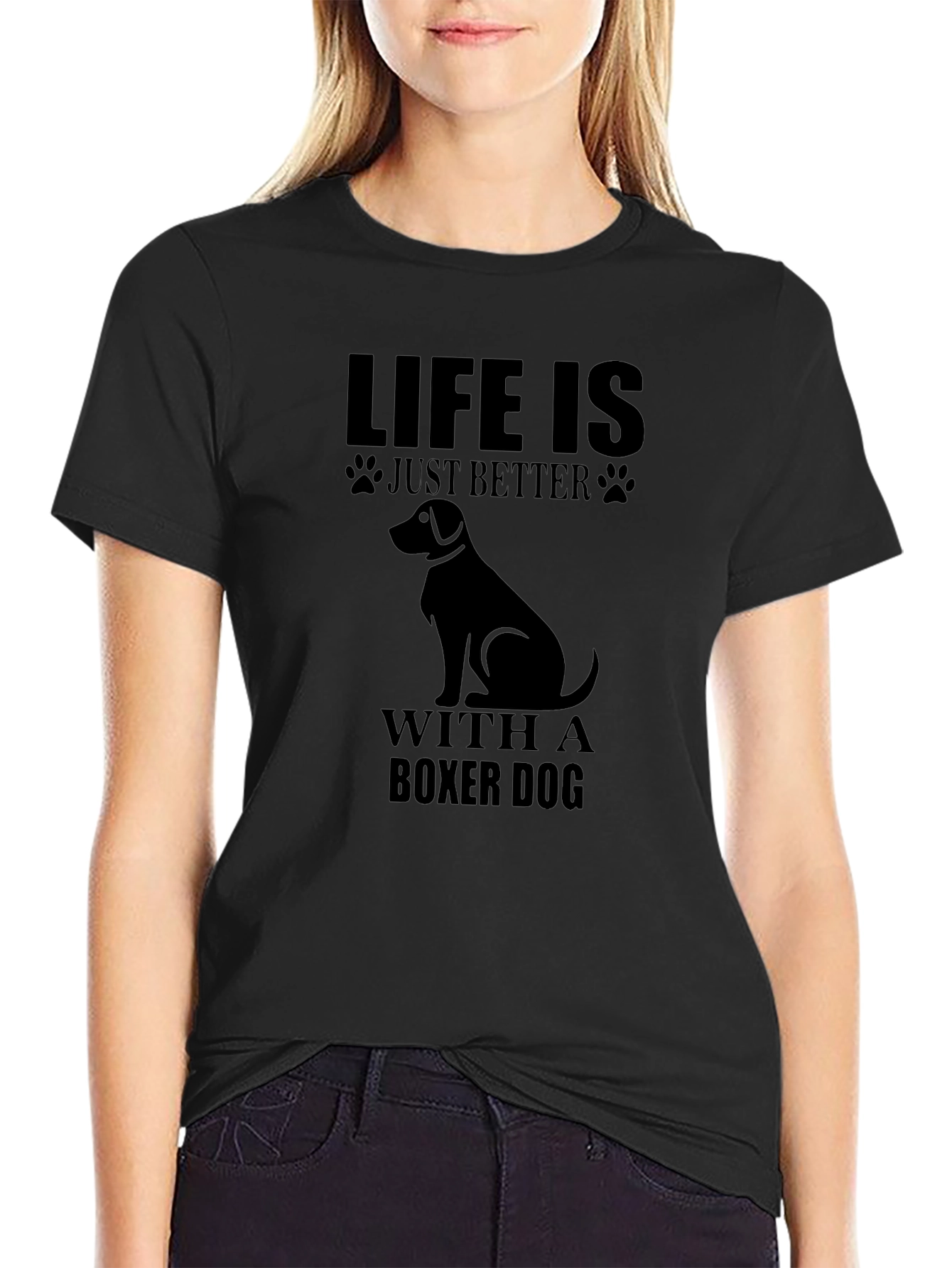 Life Is Better With A Boxer Dog T-Shirt