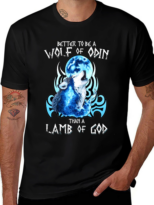 Wolf of Odin Graphic Tee - Black