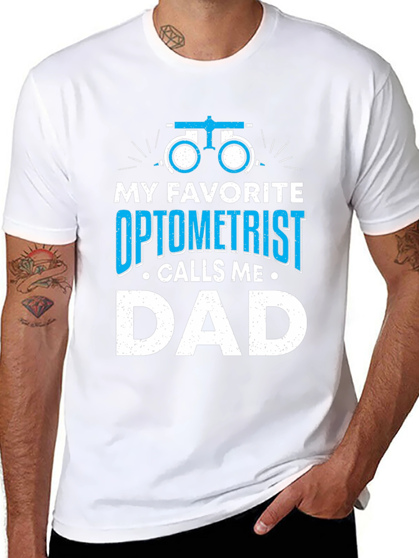 Optometrist Dad T-Shirt: Fathers Day Gift