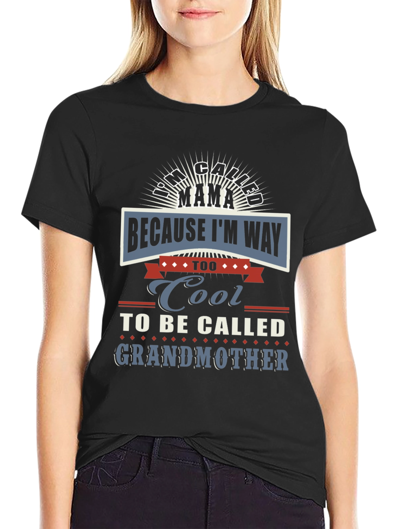 Cool Mama Graphic Tee - Novelty Womens T-Shirt