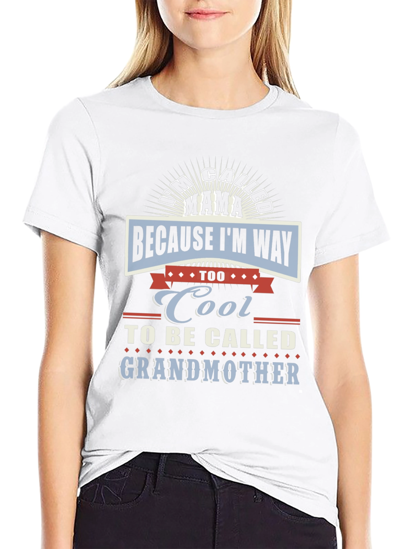 Cool Mama Graphic Tee - Novelty Womens T-Shirt