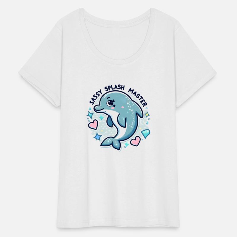 Cartoon Dolphin: Sassy Splash Master