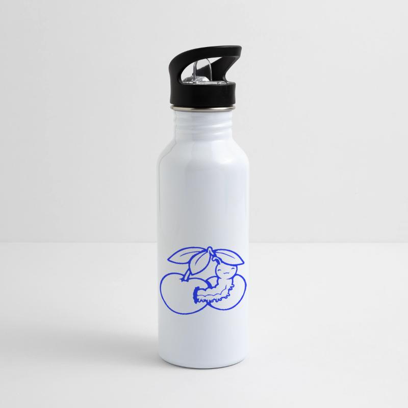 Caterpillar Cherry Food Hungry Hole Larva Worm Fun