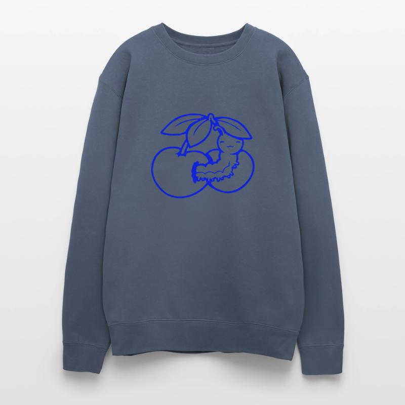 Caterpillar Cherry Food Hungry Hole Larva Worm Fun