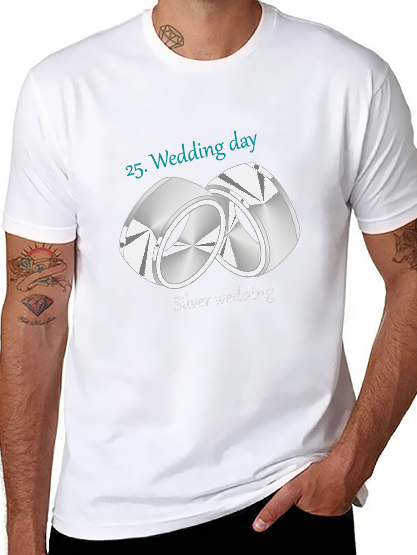 Silver Wedding Anniversary T-Shirt