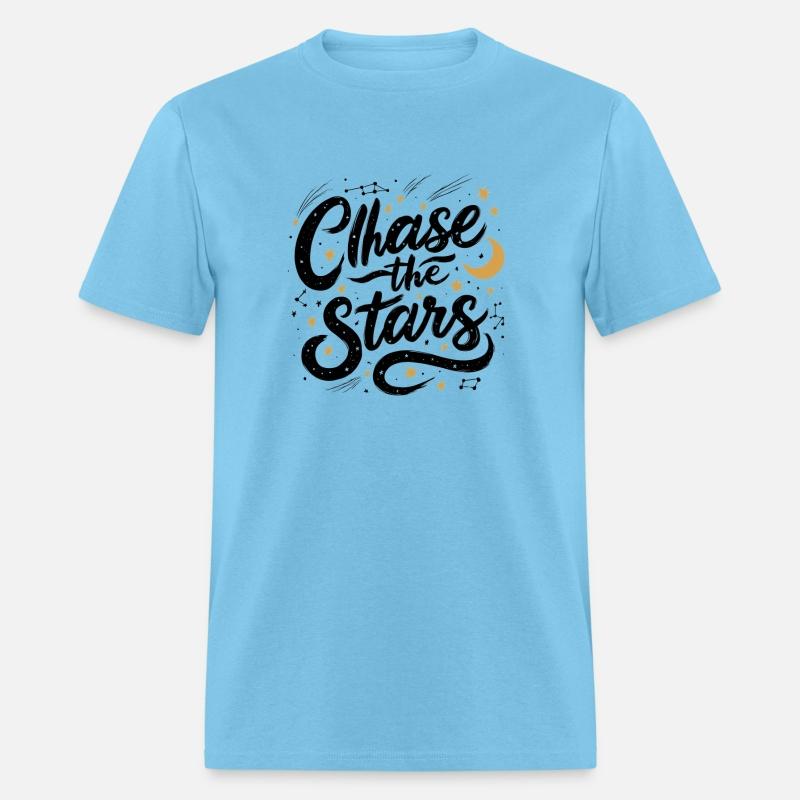 Chase the Stars: Celestial Handwritten Design with